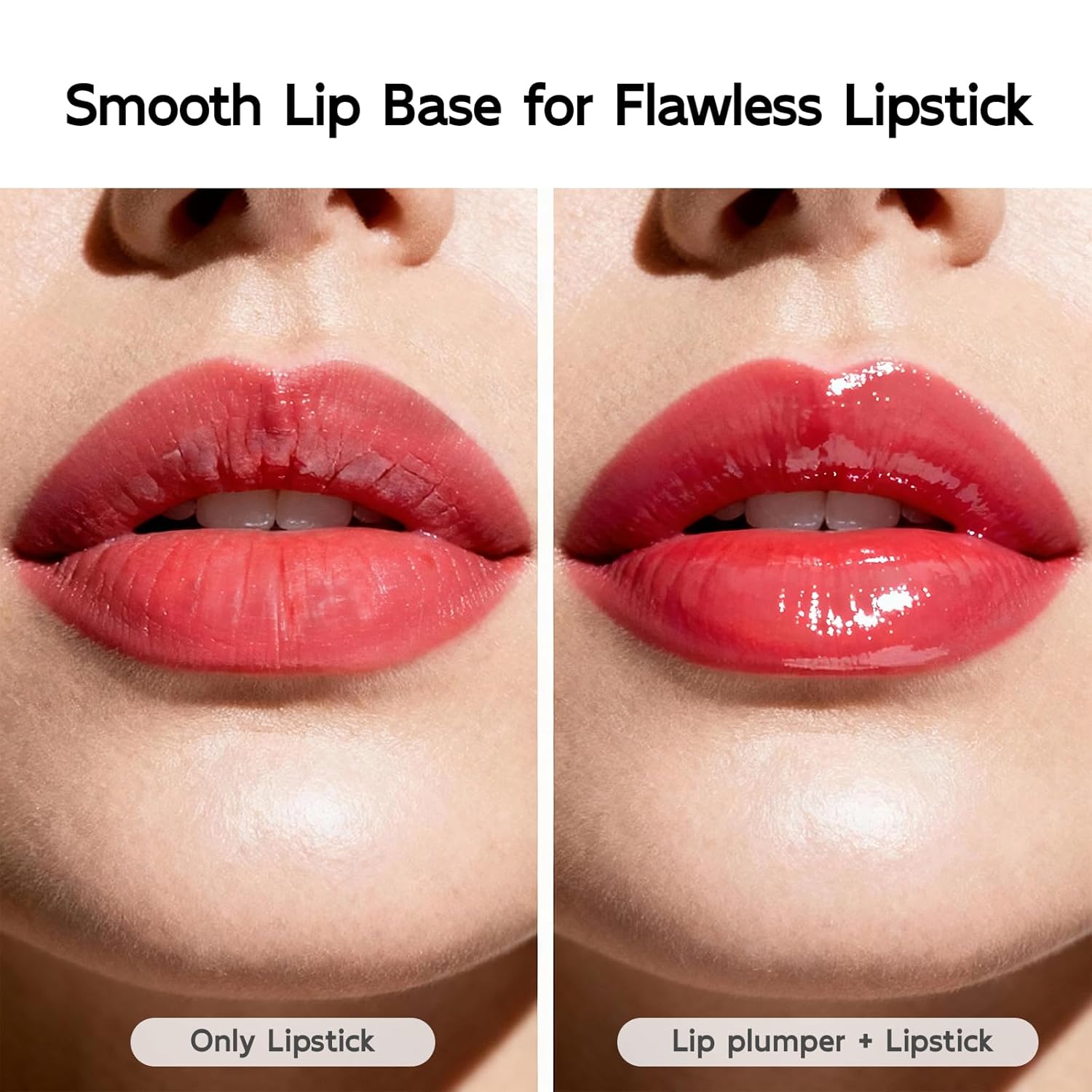 YouthVibe Hydrating Lip Primer & Plumper Gloss - 5% Volufiline, Squalane, Shea Butter, Collagen, Peptide & PDRN - Plumping, Anti-Aging, Nourishing Lip Care for Smoother, Softer Lips