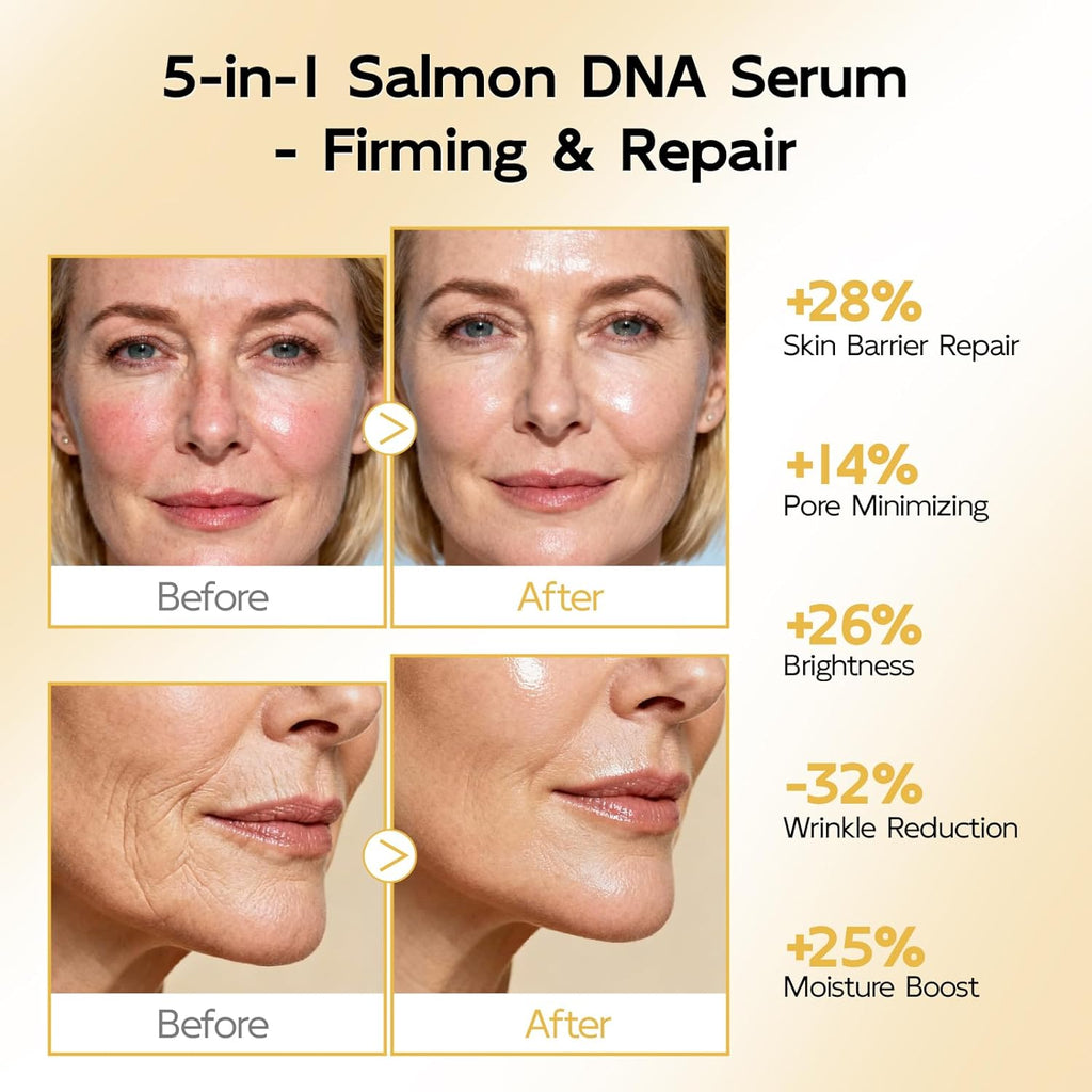 YouthVibe 0.5% PDRN Serum for Face, Anti-Aging Salmon DNA Face Serum with Hyaluronic Acid, Niacinamide & Squalane, Firming & Hydrating for Fine Lines & Wrinkles Skincare - 30ml
