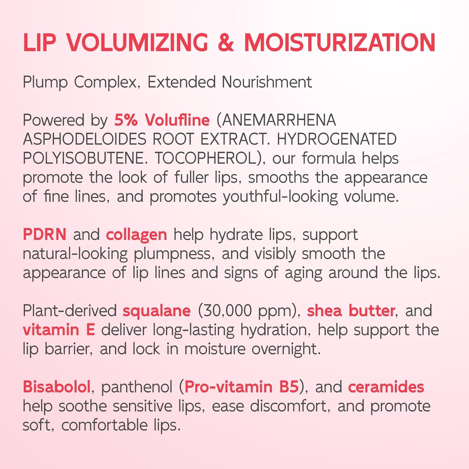 YouthVibe Lip Sleeping Mask Overnight Moisturizing - 5% Volufiline, Squalane, Shea Butter, PDRN & Collagen Hydrating Lip Mask for Dry, Flaky Lips