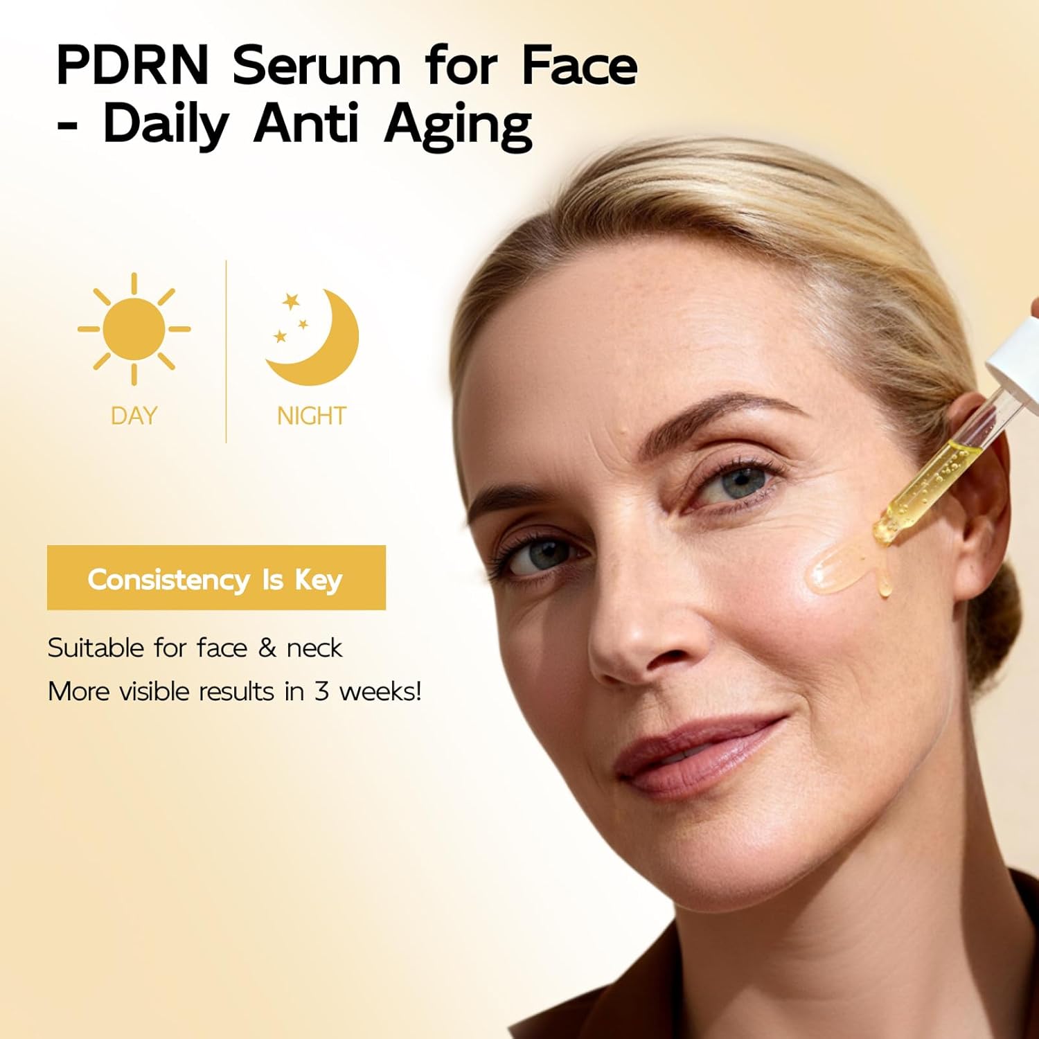 YouthVibe 0.5% PDRN Serum for Face, Anti-Aging Salmon DNA Face Serum with Hyaluronic Acid, Niacinamide & Squalane, Firming & Hydrating for Fine Lines & Wrinkles Skincare - 30ml